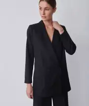 NWT Aire Goods Just Female Watson Blazer Black Size 36