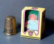 Dollhouse Miniature 1:12 Cabbage Patch Preemie Girl Doll Box girl nursery