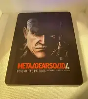 Metal Gear Solid 4 Custom made steelbook/MetalPak case PS3/PS4/Xbox (NO GAME)