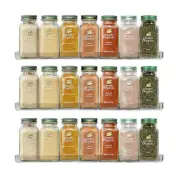 3 Pack Wall Mounted Clear Acrylic Spice Rack Organizer Spice Shelves for Kitchen