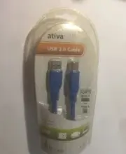 New in Package, Ativa SuperSpeed USB 3.0 Cable Male A to Male B, 6 ft / 1.8m
