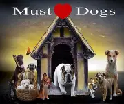 MUST LOVE DOGS COMPUTER MOUSE PAD 9 x 7