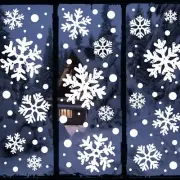 Christmas Decorations Indoor Decor: 8 Sheets Extra Large White Snowflake Chri...