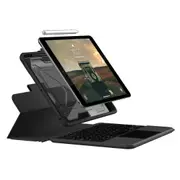 UAG Apple iPad (10.2') (9th/8th/7th Gen) Bluetooth Keyboard with Trackpad Rugged Case (English) (US) - Black/Ash (124000114031), 1 Year Warranty 124000114031