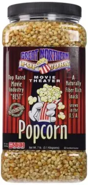Non-GMO Yellow Popcorn Kernels 7lb Jug for Microwave, Stovetop, Popping Machine