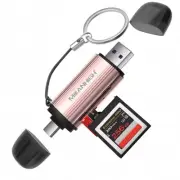 SD Card Reader, USB-C and USB 3.0 Micro SD Card Adapter, Dual Connector Memor...