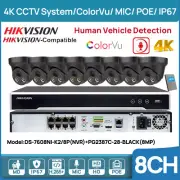 Hikvision 8CH 4K 12MP NVR ColorVu Security CCTV System 8MP IP Camera Audio PoE