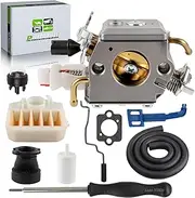 partszen 503283210 503 28 32-10 Carburetor for Husqvarna 340 340E 345 345E 346XP 350 350EPA 353 Chainsaw C3-EL32 Double Tube with Screwdriver Oil Bubble