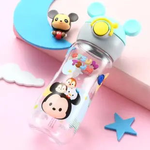 【Disney 迪士尼】可愛萌趣造型便攜式防摔直飲/吸管水壺400ml-不含雙酚A 5款可選(兒童水壺)