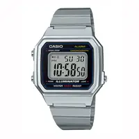 在飛比找HOTAI購優惠-【CASIO 卡西歐】經典復古百搭中性不銹鋼電子錶 B650