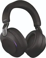 Jabra Evolve2 85 Wireless Stereo Headset + charger Active Noise Cancelling USB A BoosterTeams Cert Over Ear Bluetooth Headphones with Boom Mic Stunning Audio ClearVoice for Clear Calls 37hr Music Time