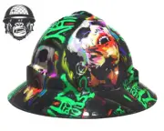 Custom Hydrographic Safety Hard Hat WHY SO SERIOUS? PRO CHOICE WIDE BRIM