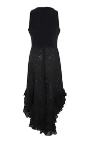 [Greta Constantine] Thrush Asymmetric Ruffled Dress