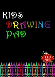 Kids Drawing Pad: A4 Plain Paper Sketch & Colouring - 110 Blank Pages - 21Cm X 2