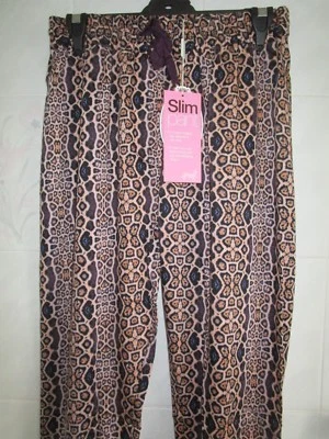Peter Alexander Ladies Snake Skin Tapered Leg Pants Size XS S M NWT