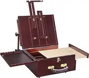 MEEDEN Pochade Box, Tabletop Easel for Painting, Portable Easel for Painting Canvas, French Art Easel for Painting Adult for Outdoor Travel Easel, Walnut