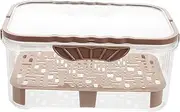 WHAMVOX Ice Chilled Outdoor Food Storage Container with Portable Handle Multi Snack Organizer for Fruits Vegetables and Grains for Camping and Picnics