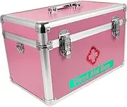Ipetboom Portable First Aid Box Capacity Medicine Storage Organizer Durable Household Medicine Case with Handle for Convenient Medication and First Aid Supplies