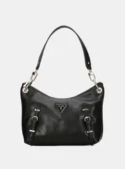 GUESS Women's Black Levia Top Zip Shoulder Bag