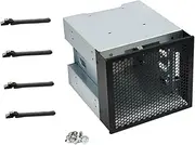 OSALADI 4 Bay Hard Disk Cage for Mid Tower Case Hard Disk Rack Expansion Bracket for Additional Hard Drives Computer Supply Accessories
