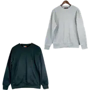 Adult Mens Crew Neck Jumper Sweater Fleece Blank Plain Pullover Top Winter Warm