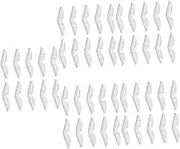 Tofficu Freezer Mask Anti Fog 100 Pcs Anti- Strip Seal Nose Cushion Face Cover Nose Pad Nasal Gel Pad Nose Bridge Nose Inner Pads Face Covering Nose Inserts Anti Fog Nose Strips White