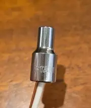 Stanley 5mm 12 Point 1/4" Drive Shallow Socket 86-102tp