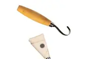 Mora 164S - LEFT HANDED - Stainless Steel spoon carving tool hook and Mora pouch