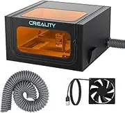 Creality Upgraded Laser Engraving Case Pro, Foldable Laser Housing with Exhaust Fan and Tube, Fireproof, Eye Protection, Against Smoke, Noise, for xTool, Creality Laser Engraving Machine, 720 x 720 x