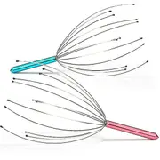 2pcs Head Massager,stainless Steel 12 Claws Octopus Deep Soothing Spider Comfortable Claw Head Massage Tool Bendable Head