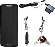 Solar Trickle Charger - Car Battery Solar Charger | 5W 12V Solar Panel Battery Maintainer with Waterproof Design, Trickle Charging Kit for Maintaining Batteries in Cars, Motorcycles, Trucks, Trailers