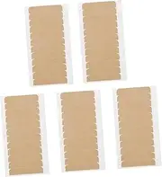 NOLITOY 10 Sheets Wig Glue Paster Adhesive Strips for Hair Extension Double Side Tape Lace Front Hair System Tape Double Stick Tape Hair Replacement Tape Double Sided Wig Tape Paper Brown