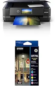 Expression Photo XP-970 Multifunction Printer, Medium, Black, C11CH45501 and Epson 277XL - High Capacity - Multipack Ink Cartridges