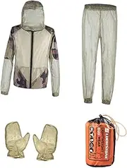 Clothing Suits Beekeeping Clothes with Cap Beekeeper Suit Bee Protective Clothing Breathable Clothes Fishing Suit Gloves Home Beekeeping Glove Army Green Mesh
