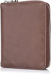 [boshiho] RFID Blocking 24 Slot Credit Card Holder Wallet Real Leather Multi Card Organizer Wallet with Zipper