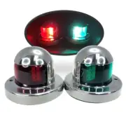 Marine Boat LED Navigation Light Red Port Green Starboard SS316 12V IP66