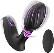 Vibrating Anal Plug Adult Sex Toys -Rotating Anal Toys Vibrating Butt Plug with Remote Controls 9 Vibrating Rotations,Male Anal Sex Toys Vibrator for Men and Women