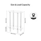 Acrylic Transparent Tea Table Sofa Side Table 2-Tier Coffee Table Oval End Bedsi