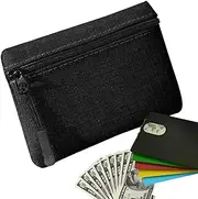 [Generic] Coin Purse - Oxford Cloth Key Storage Organizer | Small Soft Coin Purse Pouch Car Key Case Wallet Zipper Pocket Wallet for Men Women, black, 説明を参照してください