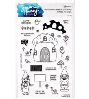 Simon Hurley create. Photopolymer Stamp Gnome Party!