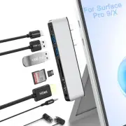 Surface Pro 11/10/9 Docking Station, Surface Pro 9 Accessories with 4K HDMI, ...