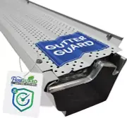 Gutter Guard Cover White High Clearance 5 inch x 102 Feet Stainless Steel Cover