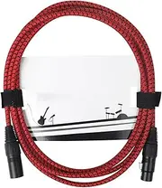 Abaodam 3 XLR Microphone Cable Noise Reduction Technology for Guitar Bass Speaker Connections Stylish Design for Enhanced Audio Experience