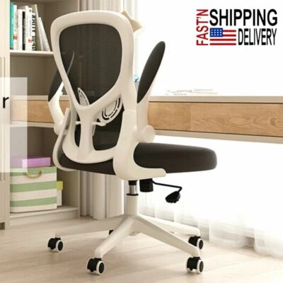 Ergonomic Computer Desk Chair White Office Orthopedic Lumbar Spine Support Mesh