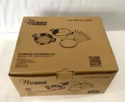 NEW NuWave Model 31121 ULTIMATE COOKWARE SET Steamer and Fondue 12 Pc Set