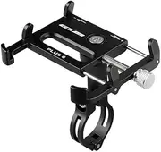 Aluminum Bicycle & Motorcycle Phone Mount , Bike Phone Holder with 360° Rotation Adjustable for iPhone 7s 8 Plus, Samsung S7/S6/Note5/4 GPS Mount 4.2 to 7 Inch (Black)