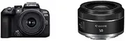 Canon EOS R10 Mirrorless Camera with RFS18-45STM Lens and RF 50mm f1.8 STM Lens