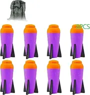 Aevdor Mega Missile Refill for Nerf N-Strike Elite Series, 8 Packs, Foam Rockets Bullets for Nerf Blaster Gun (Purple)