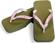 Hajime(一歩) [One Step] [Hajime] Geta Geta Clogs, Soft and Water Resistant, Made of Sponge, 10.6 inches (27 cm), GR/Rose x Pink, Rose x Pink (Rose x Pink/27), Rose × Pink, 27.0 cm