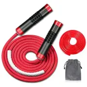 Redify Weighted Jump Rope for Workout Fitness1LB Tangle-Free Ball Bearing